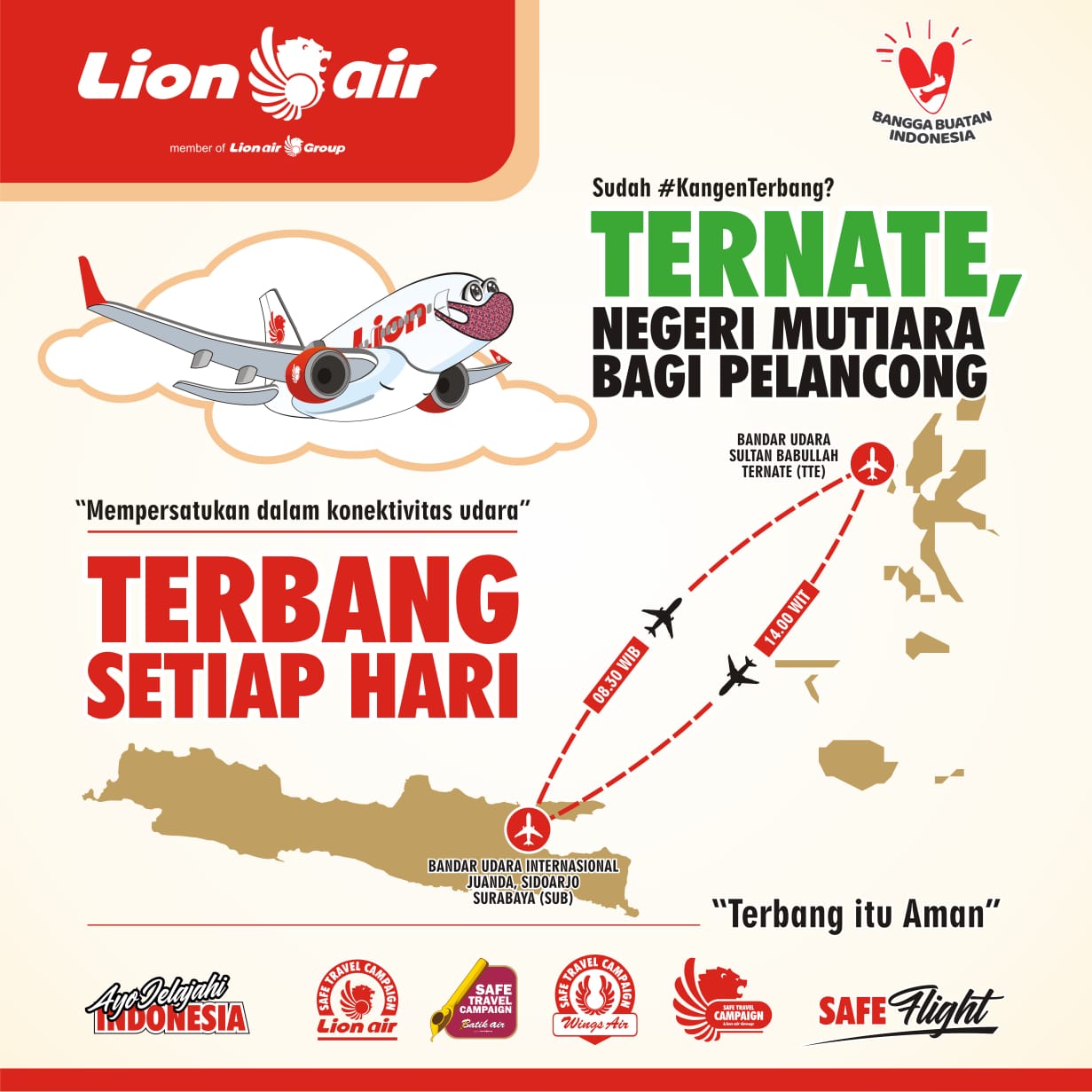 Kini, Lion Air Layani Setiap Hari, Harga Mulai dari Rp 772.500